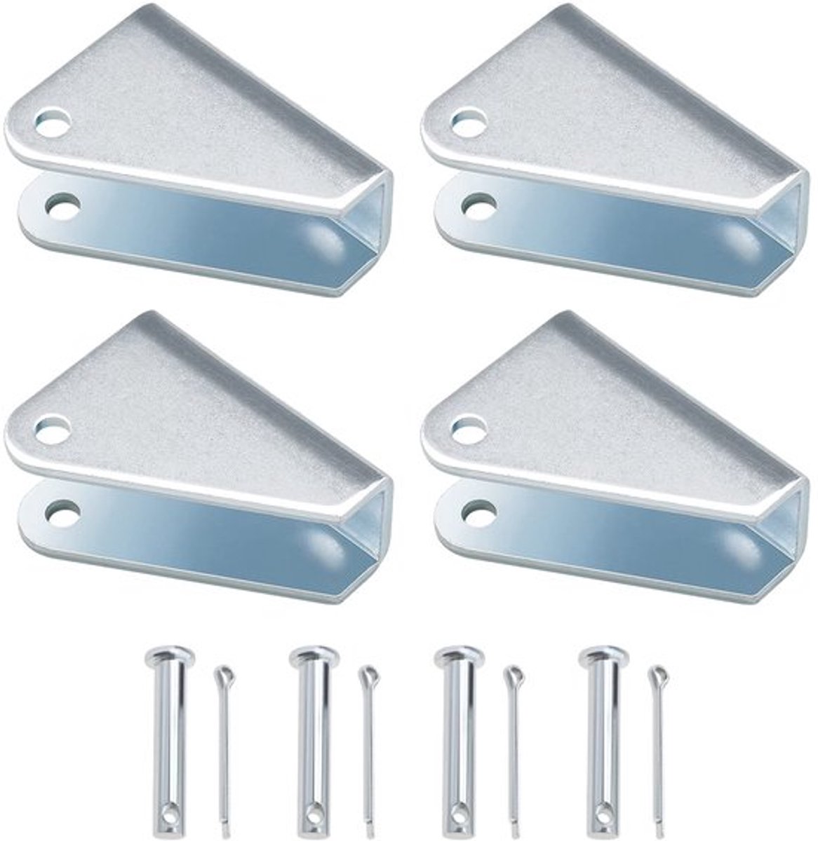 4PCS Lineaire Actuator Bevestigingsbeugels Koolstofstaal Elektrische Stand Lifting Stang Houder Elektrische Duwstang Ondersteuning Metaal Elektrische Actuator Accessoires