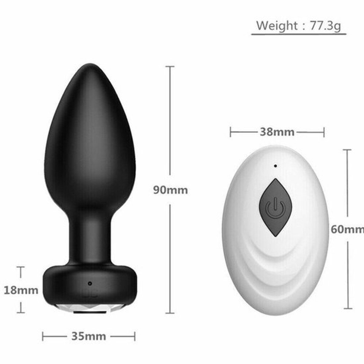 Voor-Mannen-Vrouwen-G-spot-Dildo-Toys-Anaal-Butt-Plug-Vibrator-Prostaat-Massager - 002