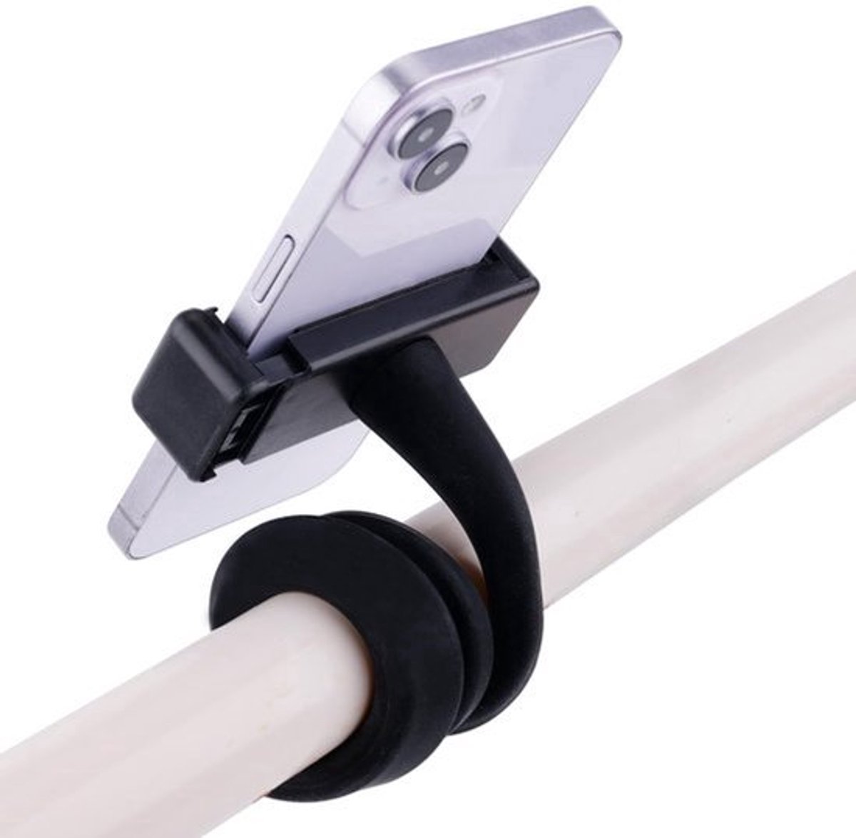 Flexibele Smartphonehouder voor Kinderwagen - Niet-slip Arm Grip, Zacht Legering Klem