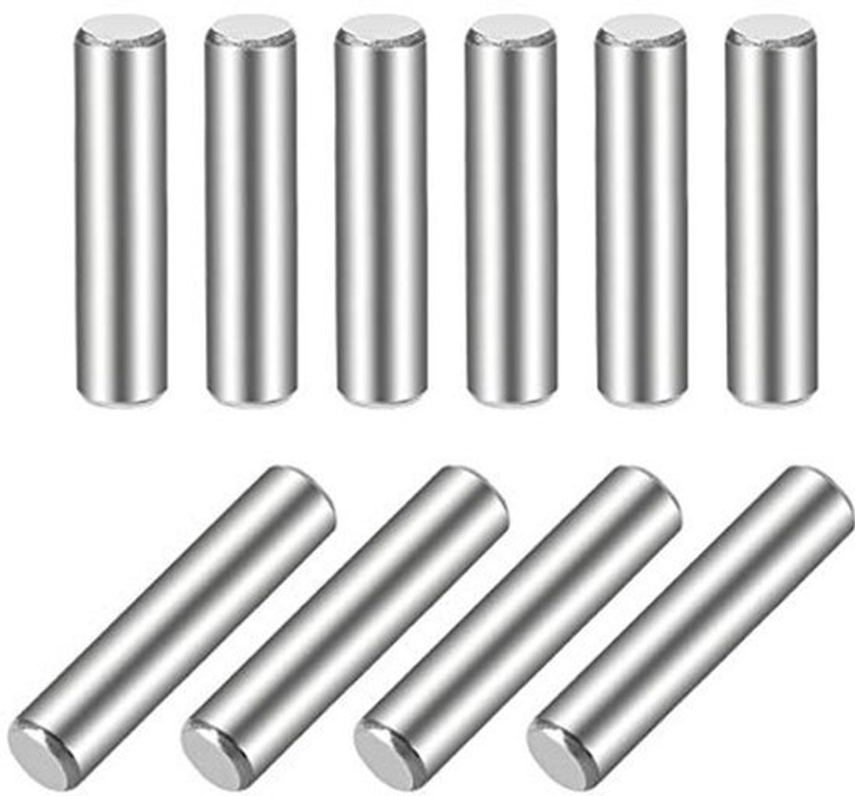 10 Stuks Plugpen 304 RVS Cylindrische Planksteunen 5mm x 25mm