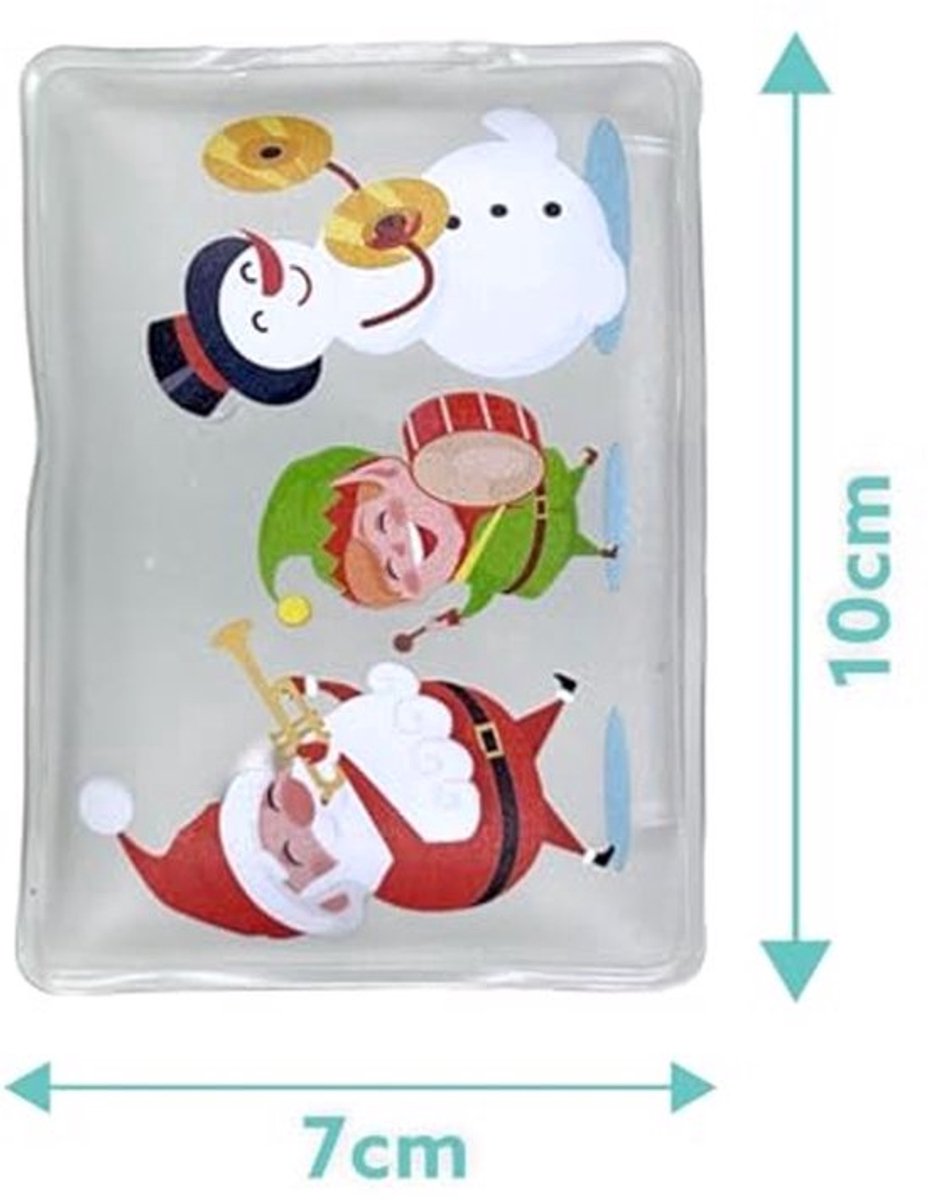 Herbruikbare Handwarmers - Pocket Warmers - Set van 4 met Santa Claus en Elf Motieven