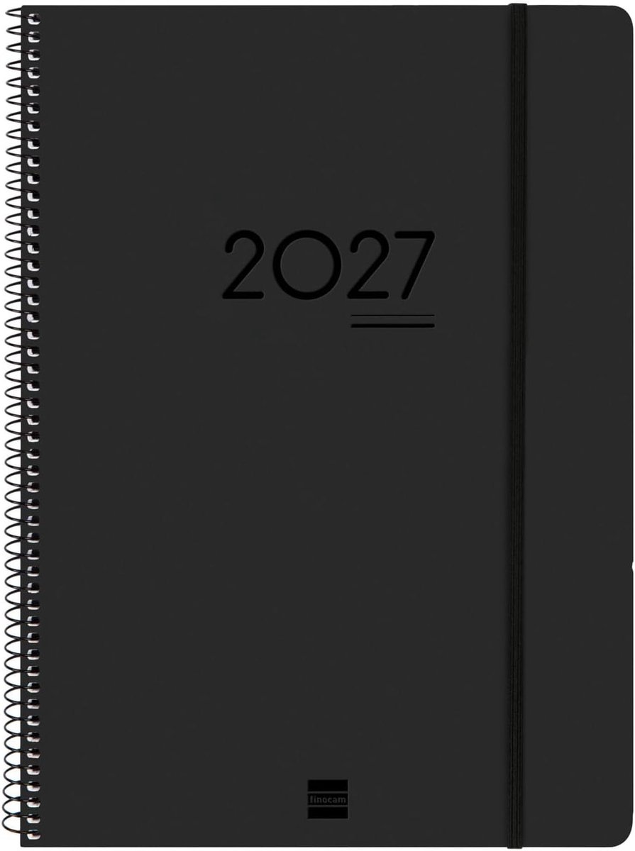 Thijox - Weekly Planner 16-Maanden 2026-2027 | Verticaal Overzicht | Zwart | Weekplanner voor Projecten en Doelen | Perfect voor Organisatie en Produc