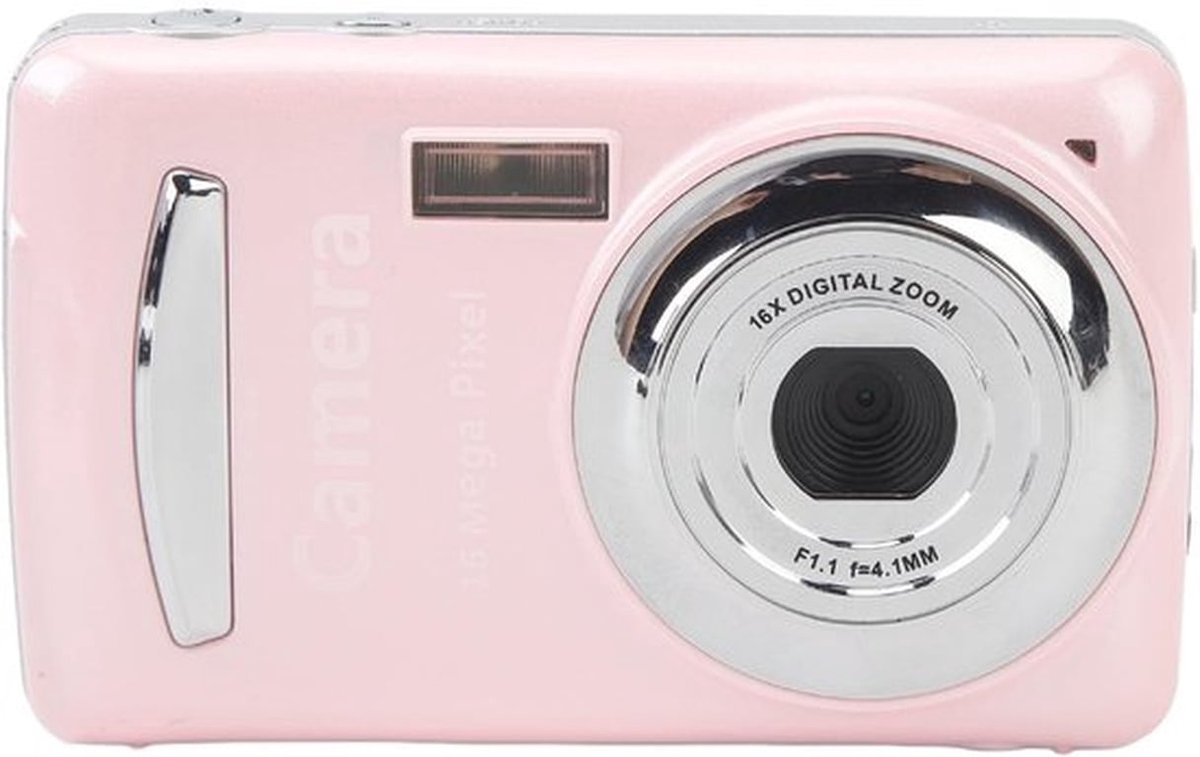 Digitale camera, 16x digitale zoomcamera met 2,4 inch scherm, autofocus, multi-as stabilisatie, 1080P 16MP, draagbare kleine camera voor jongens, meisjes, tieners, studenten