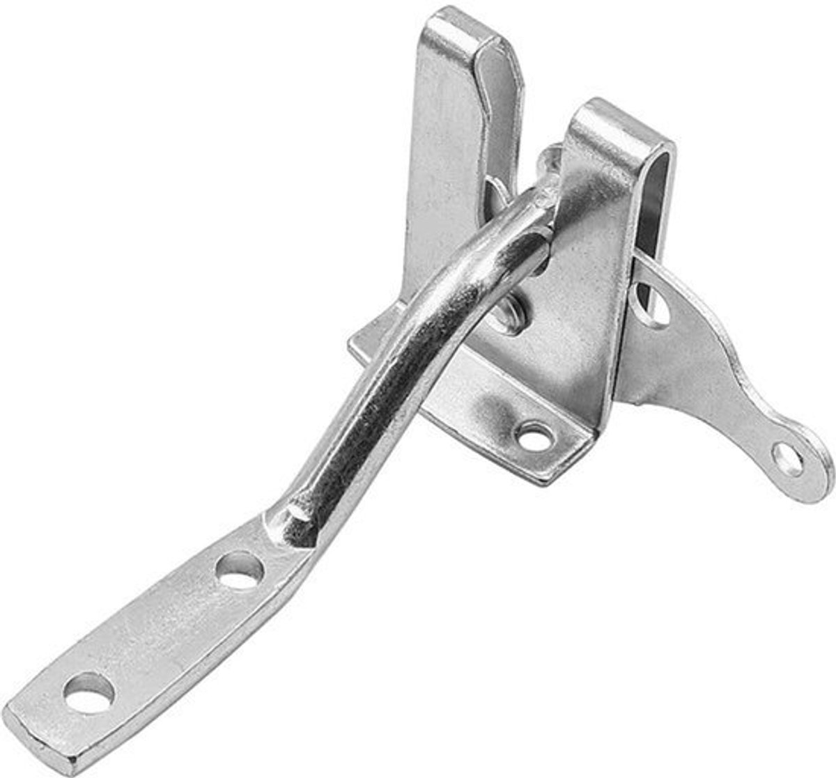 Zware Latch 6-Zilverkleurig Tuinpoort Latch - Duurzaam Staal voor Houten Poorten en Fences
