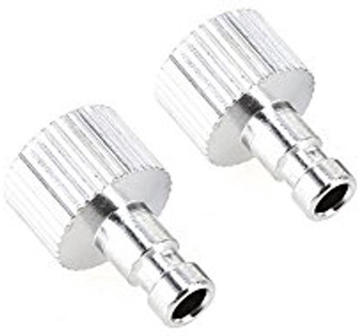 2Pcs 1/8" Airbrush Snelle Ontkoppel Plugs - Rvs en Rubber O-Ring
