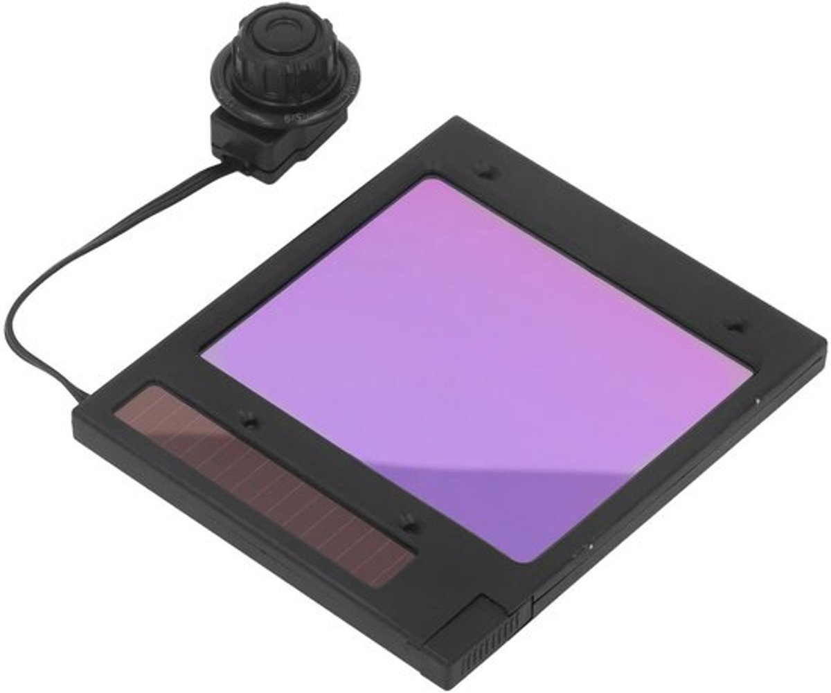 LY800D Lashelmlens, Traploze Gevoeligheidsaanpassing Automatische Verduisteringsfilterkap, met Venster van 100 X 83 Mm, Hersteltijd van 0,1 S Tot 0,8 S