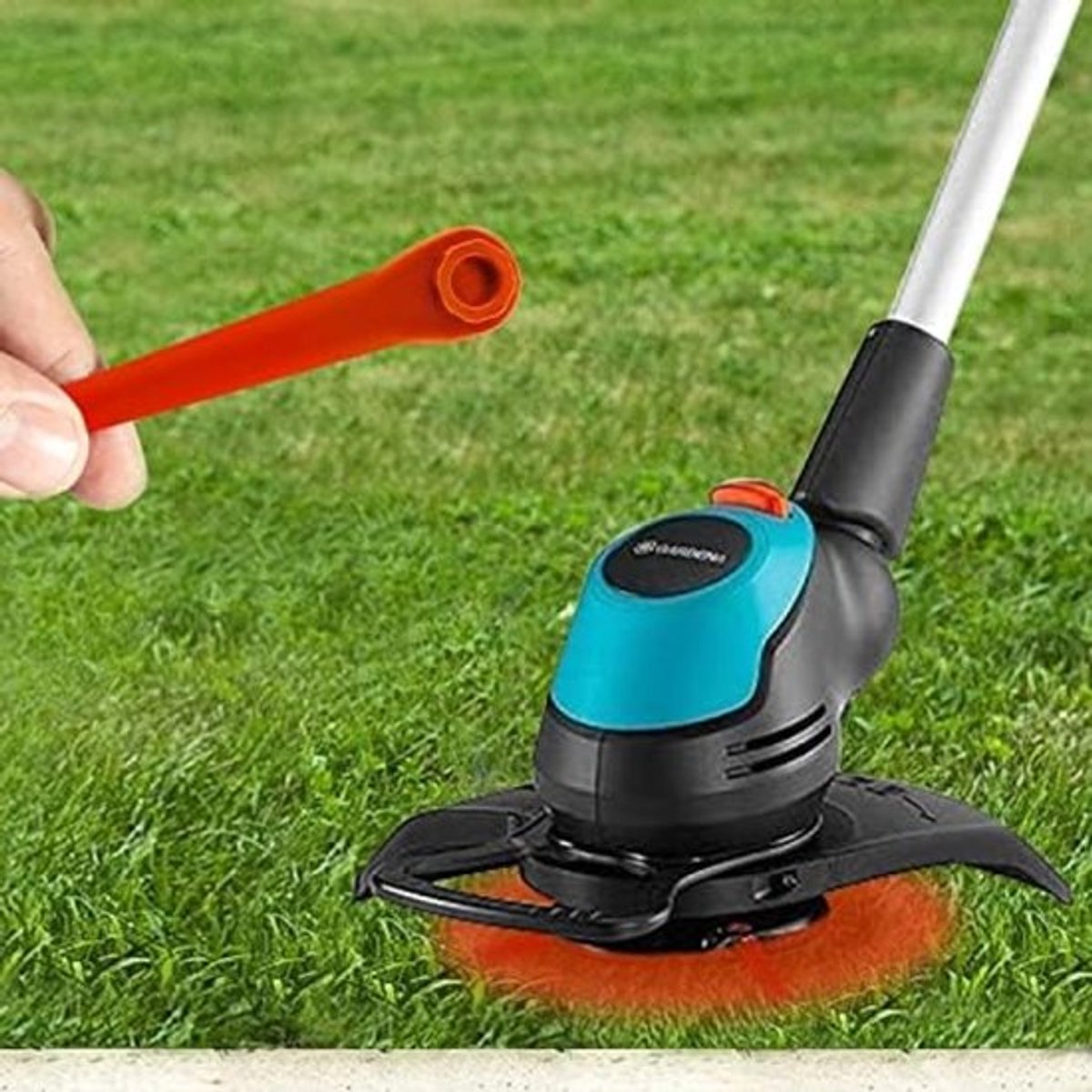 100 stuks kunststof messen, geschikt voor Gardena EasyCut 23/18V grastrimmer