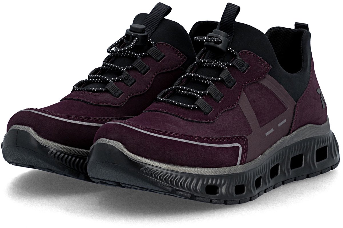Rieker Dames EDINA Sneaker Vegan MemoSoft M6062-30 Red