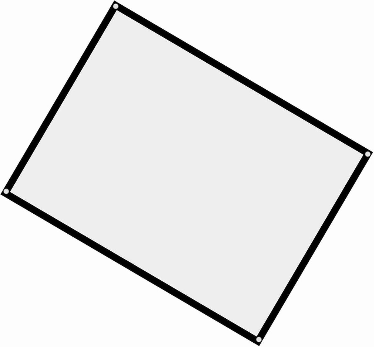 Projectiescherm - Film Scherm - Thuisbioscoop Creëren - Kreukvrij Ontwerp - 60 Inch - Wit