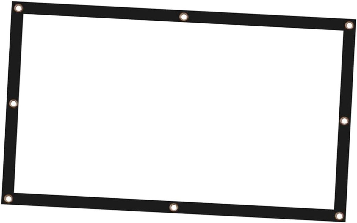 Projectiescherm Opvouwbaar - Filmscherm Buiten - Thuisbioscoop Creëren - Vlakke Oppervlakte - 84 Inch 16:9 - Wit