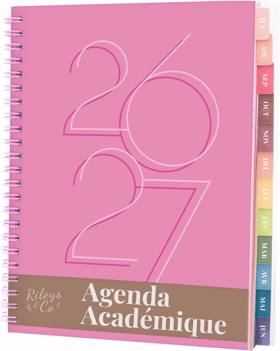 SnelShoppen - Academische Planner 2026-2027, Dagelijks, Wekelijks & Maandelijks, Juli 2026 - Juni 2027, Notitiepagina's voor Studenten, Dubbelzijdige