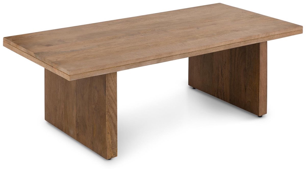 Salontafel MALABO 120 x 60 cm van mangohout – lichtbruin