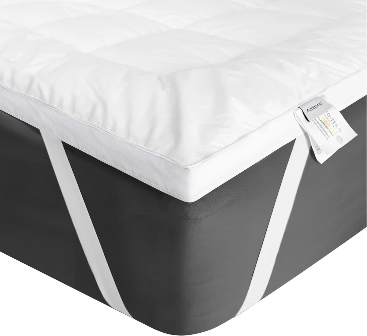SnelShoppen - Matraskussen 180 x 200 cm Katoen Extra Zacht voor Boxspring Bed, Sofa Bed en Gast Bed - Machinewasbaar, 4 cm Hoogte