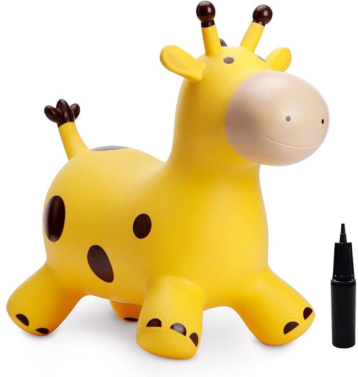 SnelShoppen - Giraffe Hopper voor Kinderen, Inflatable Animal Hopper, Bouncy Ride-on voor Peuters, Duurzaam en Veilig, Geschikt voor 18 maanden tot 6
