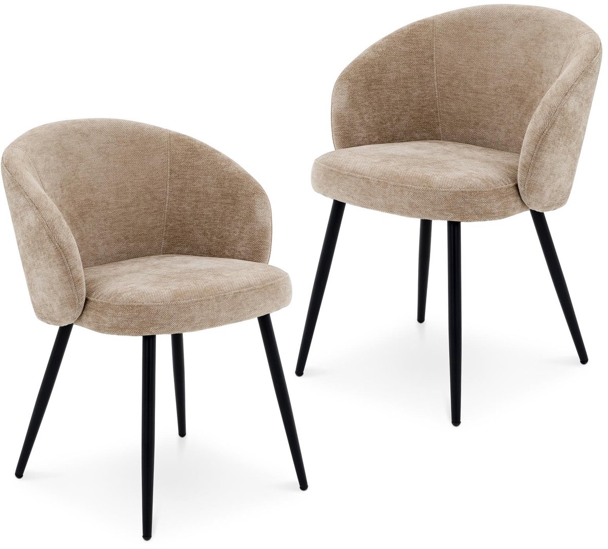 Eetkamerstoelen KURSI, set van 2 – beige