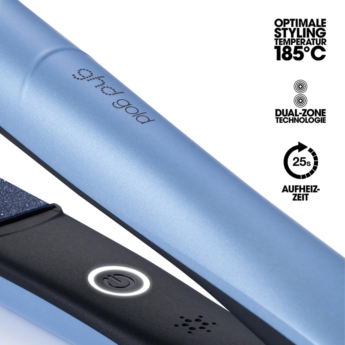 SnelShoppen - Professionele Haarstylers - GHD Gold - Rechte Föhn met Keramische Platen, Voor Lang, Kort & Medium Haar - Creëer Steile Looks, Golven en thumbnail 2