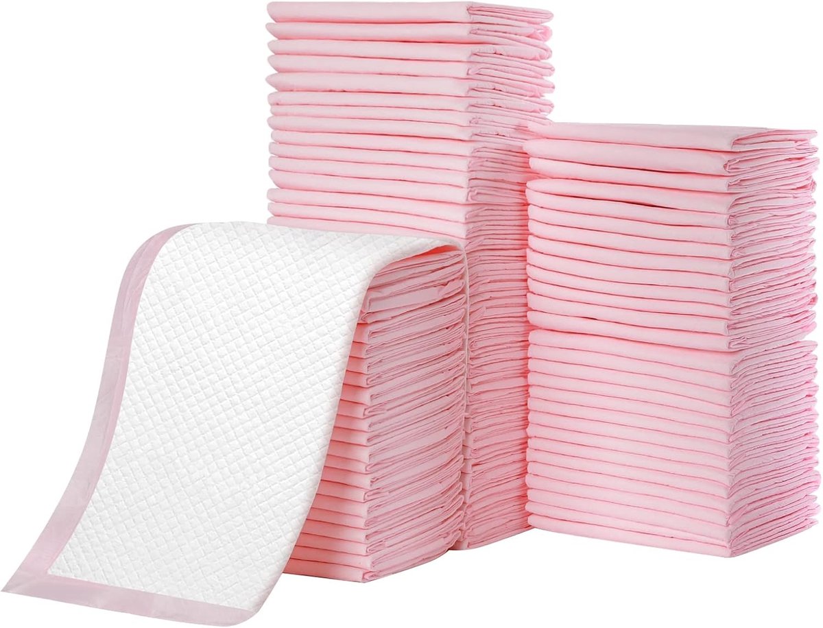 SnelShoppen - Disposable Verschoonmat Liner 100 stuks - Baby Incontinentie Onderleggers - Ultra Zacht, Super Absorberend, Waterdicht - 33 x 46 cm