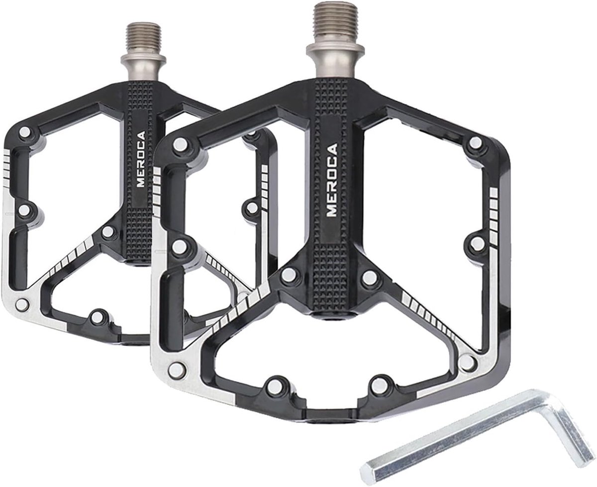 SnelShoppen - Aluminium Fietspedalen Antislip met 3 Geleide Lagers 9/16 Inch Geschikt voor Mountainbikes, MTB, BMX, Elektrische Fietsen, Wegfietsen