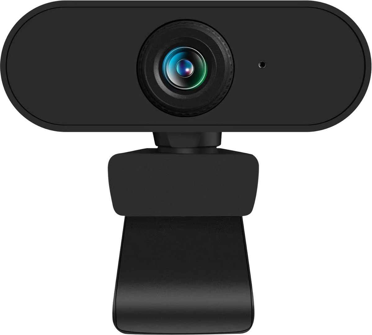 SnelShoppen - Full HD Webcam 1080p met Handmatige Focus, Ingebouwde Microfoon, USB Verbinding, 80° Kijkhoek, Ideaal voor Video Calls, Thuiswerken, Str