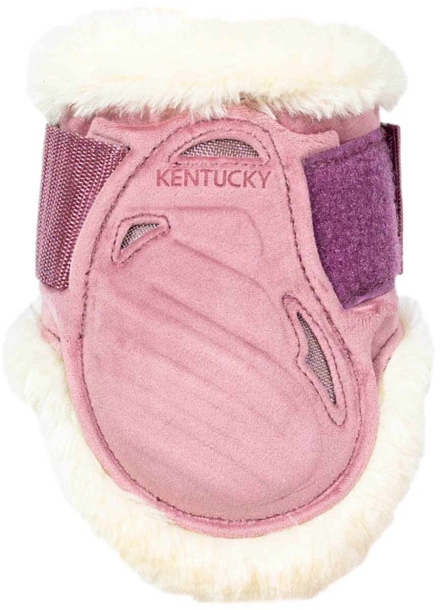 Kentucky Kogelbeschermers Jonge Paarden Velvet Vegan Wol - Pink - S