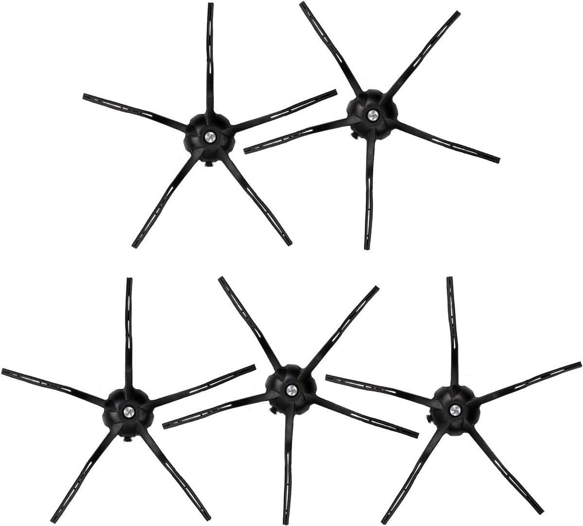 SnelShoppen - 5-Pack Vervangende Zijborstels voor Robotstofzuiger, Compatibel met Diverse Modellen, Efficiënte Reiniging, Hoogwaardige Materialen, Ide
