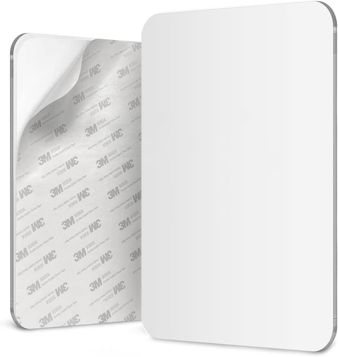 SnelShoppen - Douche Spiegel 17.5 x 22.5 cm | 3M Zelfklevend Shaving Mirror | Schokbestendig Acryl | Minder Fogging | Frameloos en Veilig voor Kindere