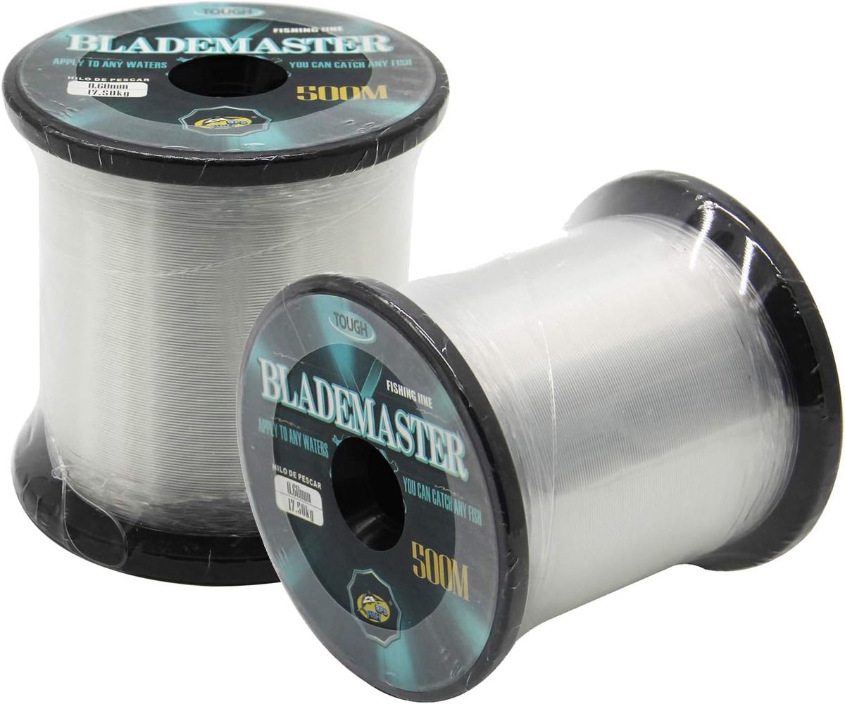 SnelShoppen - Professionele Nylon Visserslijn - Monofilament 0.5 mm, 500 m, Transparant, Zeer Sterk, Multifilament - Ideaal voor Vissen, Camping en Bu