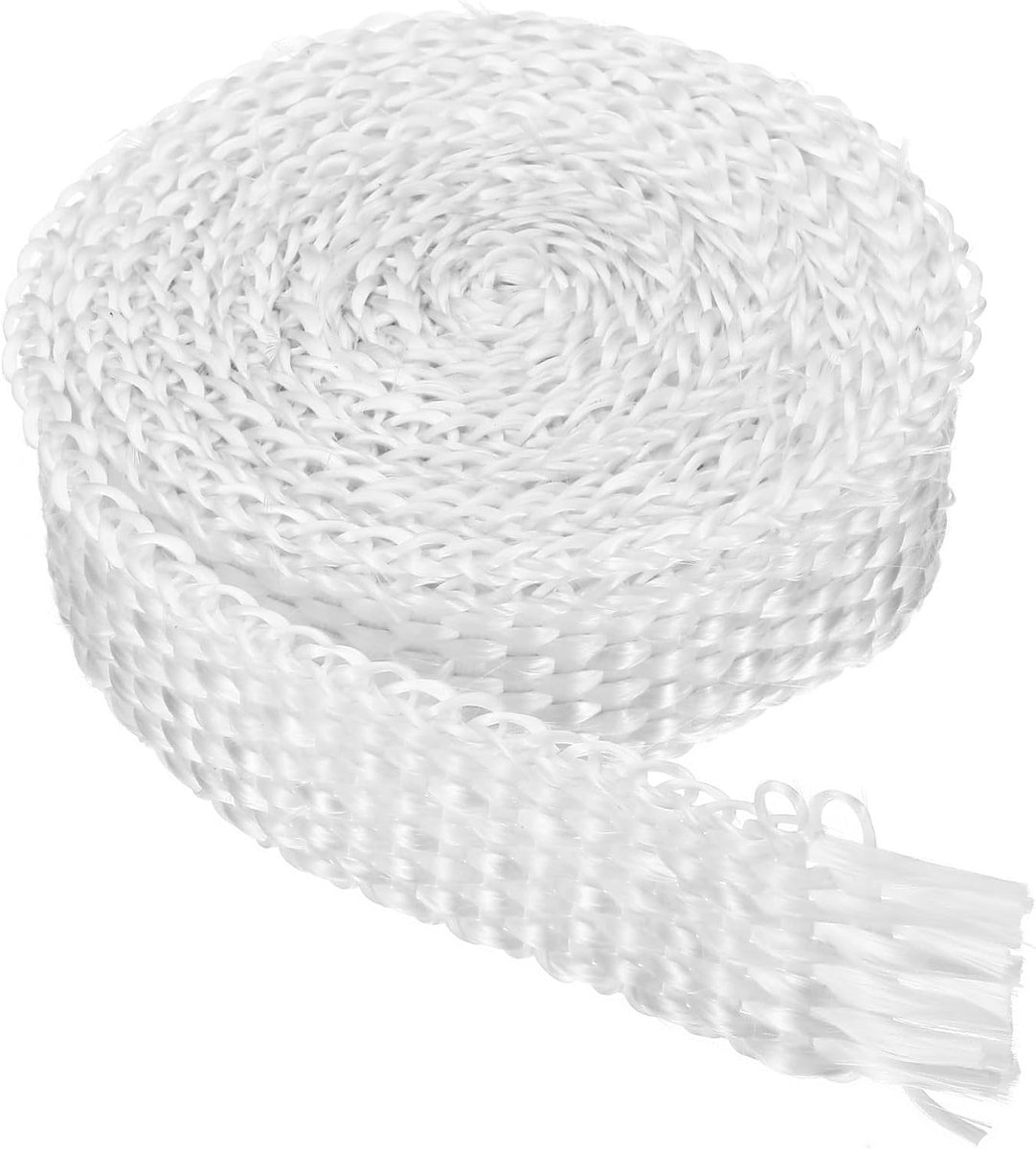 SnelShoppen - 1" x 1/8" x 118" Hittebestendige Gasket voor Houtkachels en Open Haarden, Fiberglass Sealer, Witte Verpakking, Ideaal voor Onderhoud en