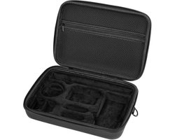 SnelShoppen - Grote cameratas voor actiecamera's, waterdichte opbergtas voor DJI Osmo Action 5 Pro/4/3, draagbare reistas met afneembare riem, zwart