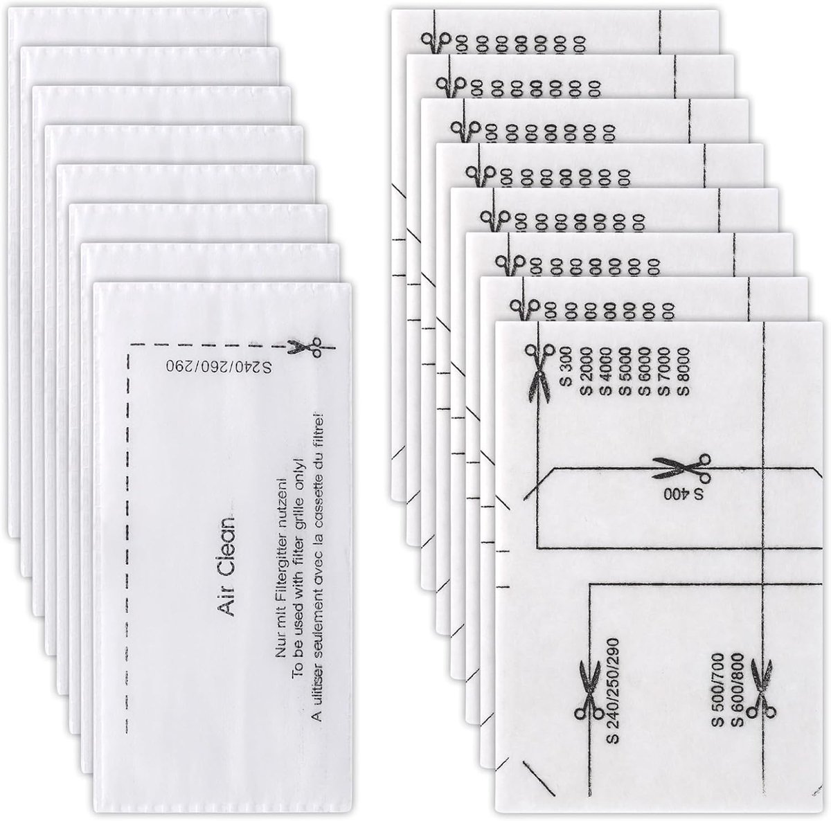Geschikt voor Miele Complete Stofzuiger filter filter kit voor het vervangen van de installatie - Stofzuiger onderhoud en reinigings accessoires - Stofzuiger filter - hepa filter - 16 stuks