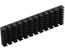 Aluminium Koellichaam - SSD Heatsink - Oververhitting Voorkomen - Hoge Prestaties - M.2 2280 - Zwart