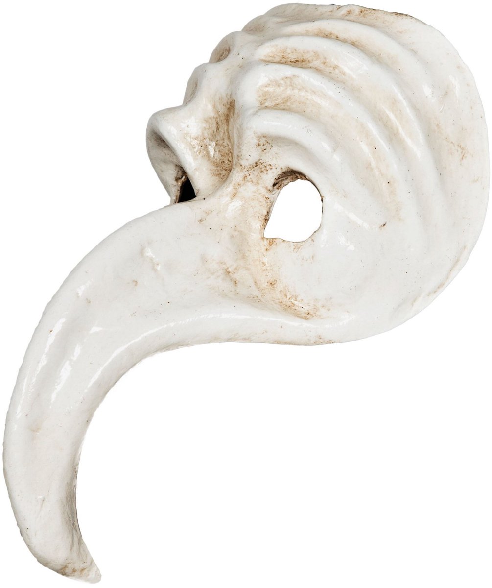 Naso Turco Wit Venetiaans Masker