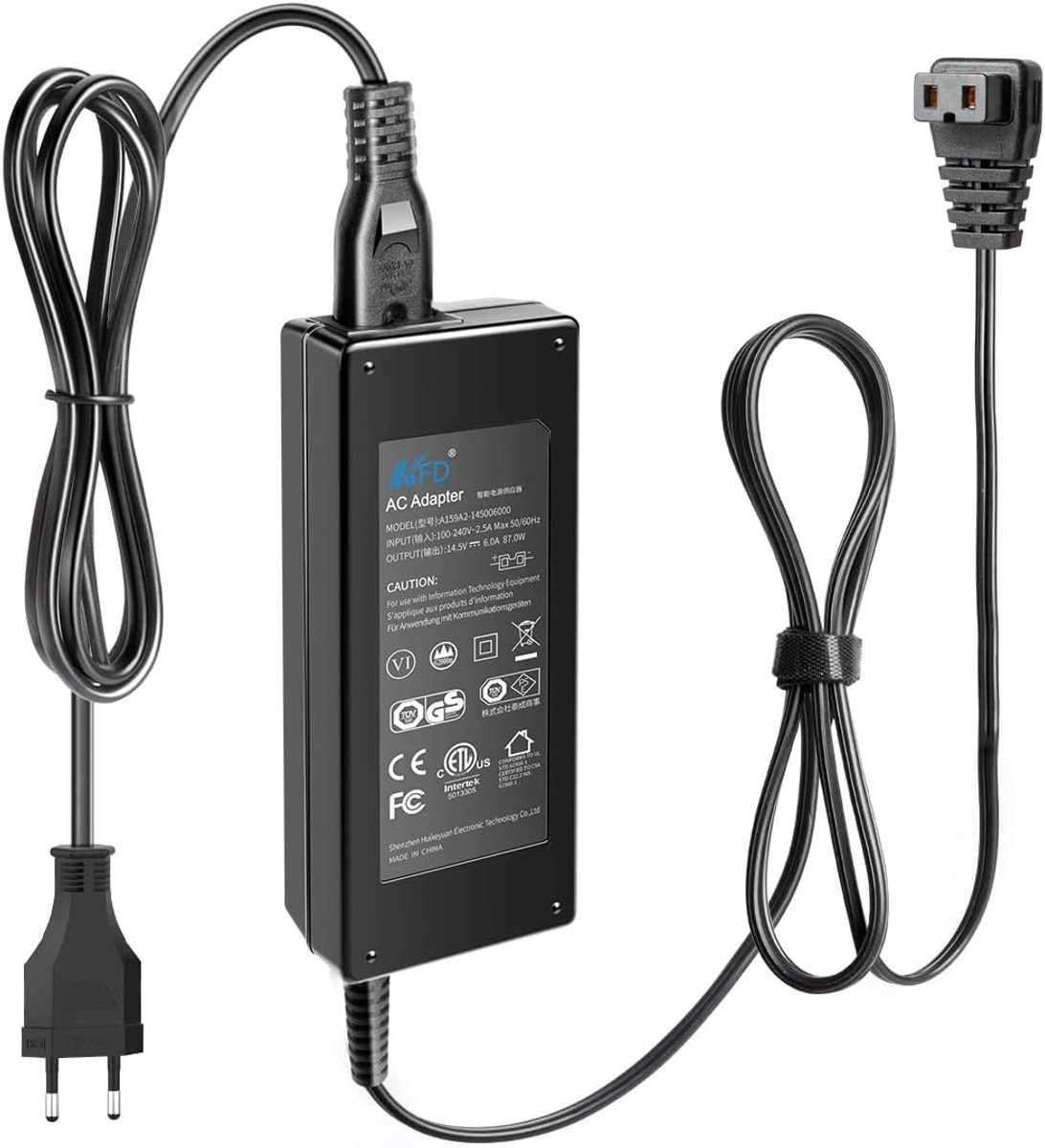 Thijox - Vriesbox Mini Voeding Oplader voor Draagbare Koelkast, 14,5V 6A 87W AC DC Adapter voor Camping, Feest, Tuin en Keuken