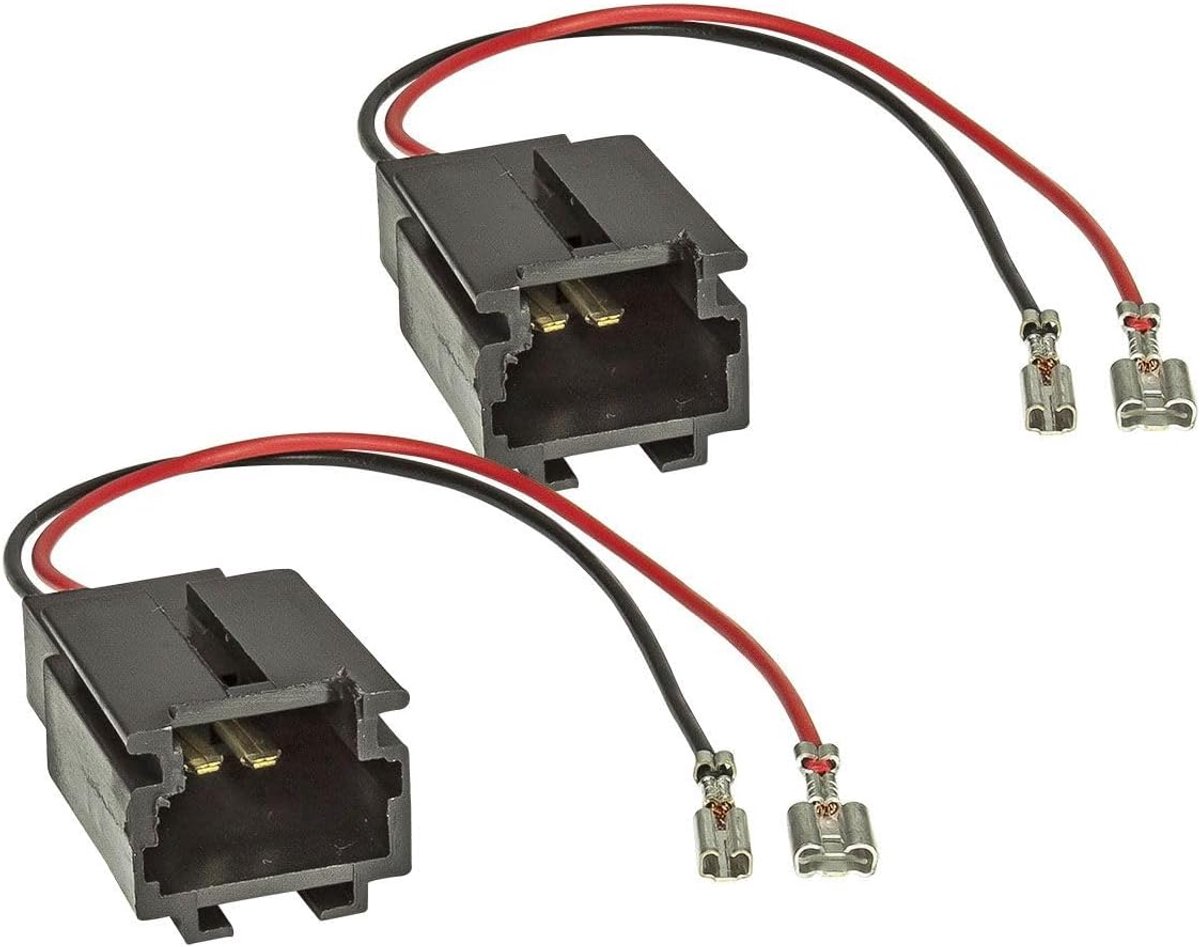 SnelShoppen - Speaker Adapter Set van 2 voor DIN - Compatibel met Citroen C2 C3 Picasso Peugeot 206 207 308 3008 5008 Boxer - Voor Aftermarket Speaker