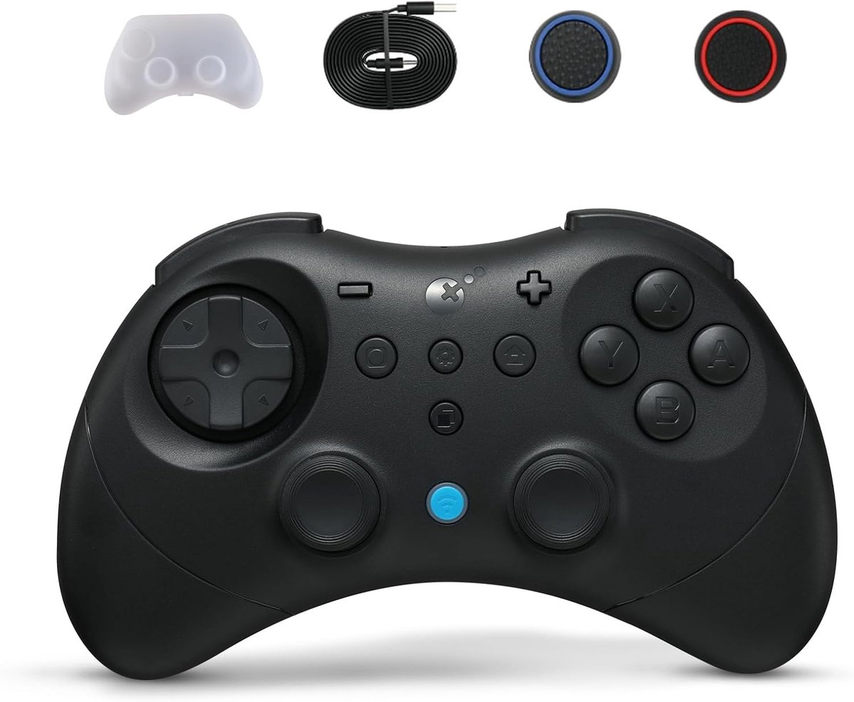 SnelShoppen - Draadloze Controller voor Switch, PC, Android, iOS - GuliKit Elves 2 Pro - Hall Effect Joysticks, 20 Uur Batterijduur, 6-Assige Gyroscoo