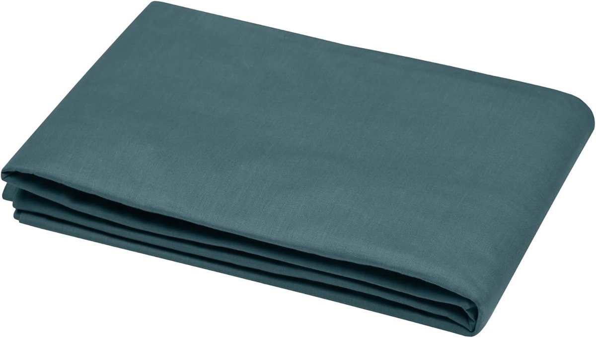 SnelShoppen - Bedlaken 240x300 cm - 100% katoen Oeko-Tex gecertificeerd - Eucalyptus kleur - Eden model - Zacht en comfortabel bedlinnen voor thuis