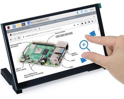 SnelShoppen - 7 Inch Touch Screen Monitor voor Raspberry Pi 5 4B 3 B+ A+, 800x480 IPS Display, Capacitive Touch, MIPI DSI, Ideaal voor DIY Projecten