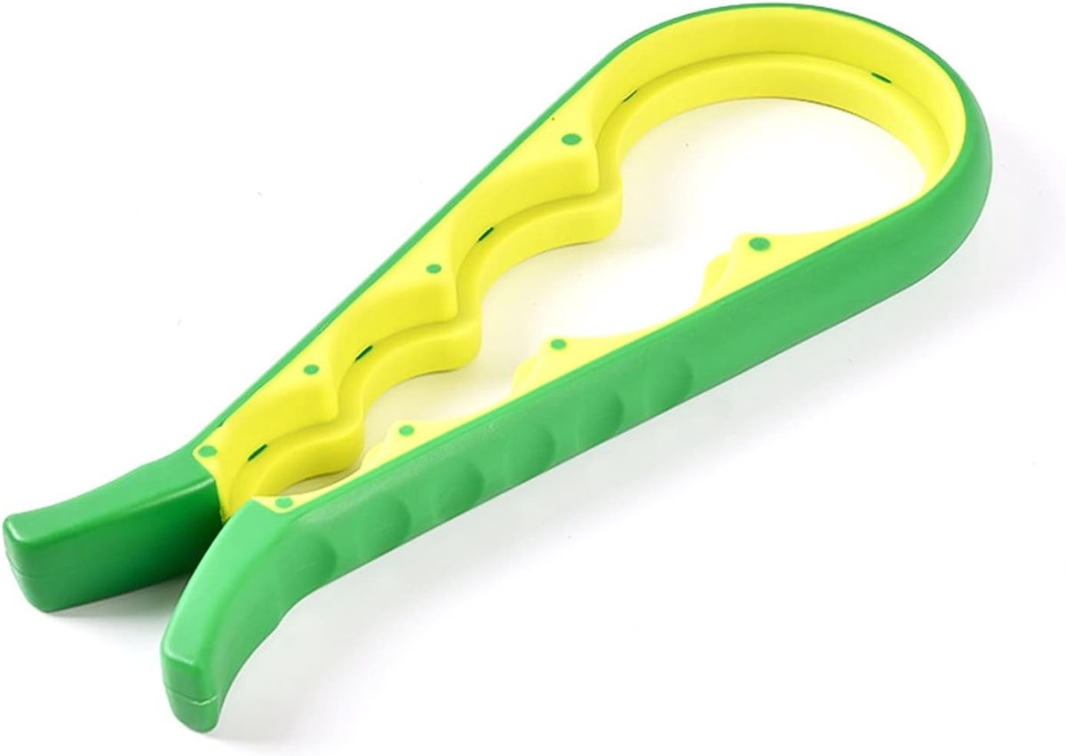 SnelShoppen - Handmatige Blikopener, Multifunctionele Flesopener, Antislip Potopener, Keuken Gadgets voor Lage Hand, Artritis, Ouderen, Vrouwen, Groen