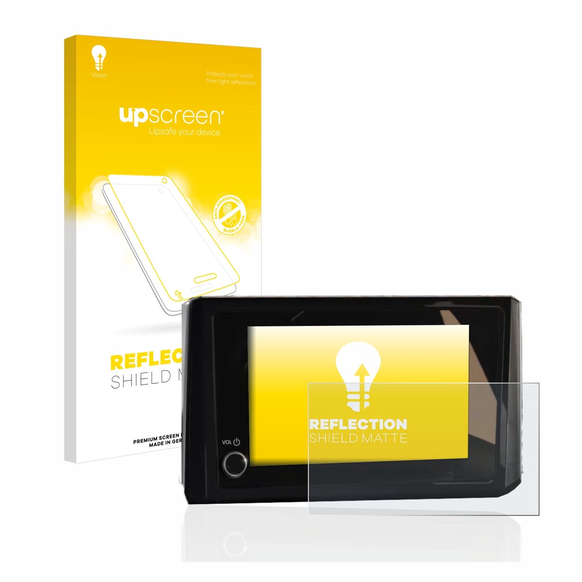 upscreen - Screenprotector voor Toyota C-HR 2023 Infotainment - Folie Beschermfolie anti glare matte
