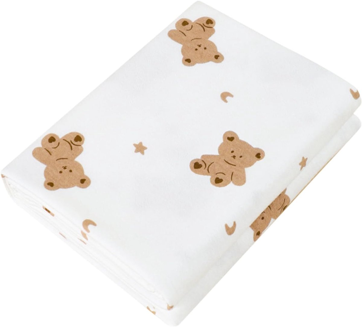 SnelShoppen - Baby Doek 85x85cm - Zachte Katoenen Inbakerdoek met Berenmotief - Ademend en Luchtig voor Pasgeborenen en Peuters - Ideaal voor Elk Seiz