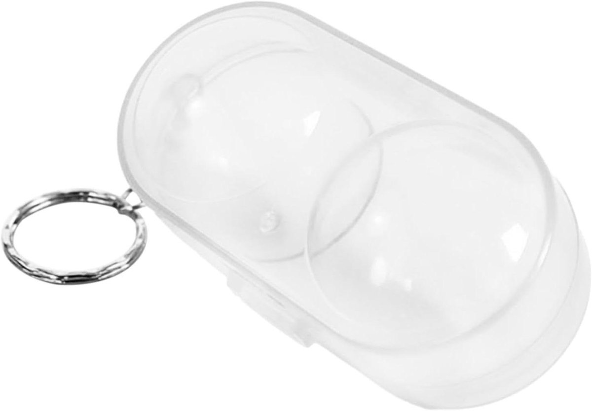Opbergtas Pingpongballen - Tafeltennisbalhouder - Sportaccessoires - Transparant ontwerp - 2 ballen - Transparant