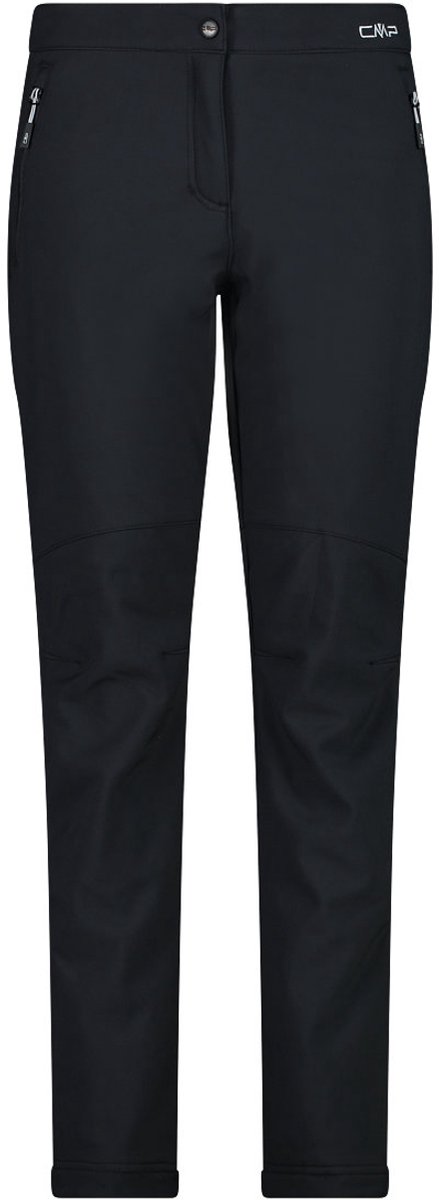 Dames slim fit softshell broek CMP Zwart