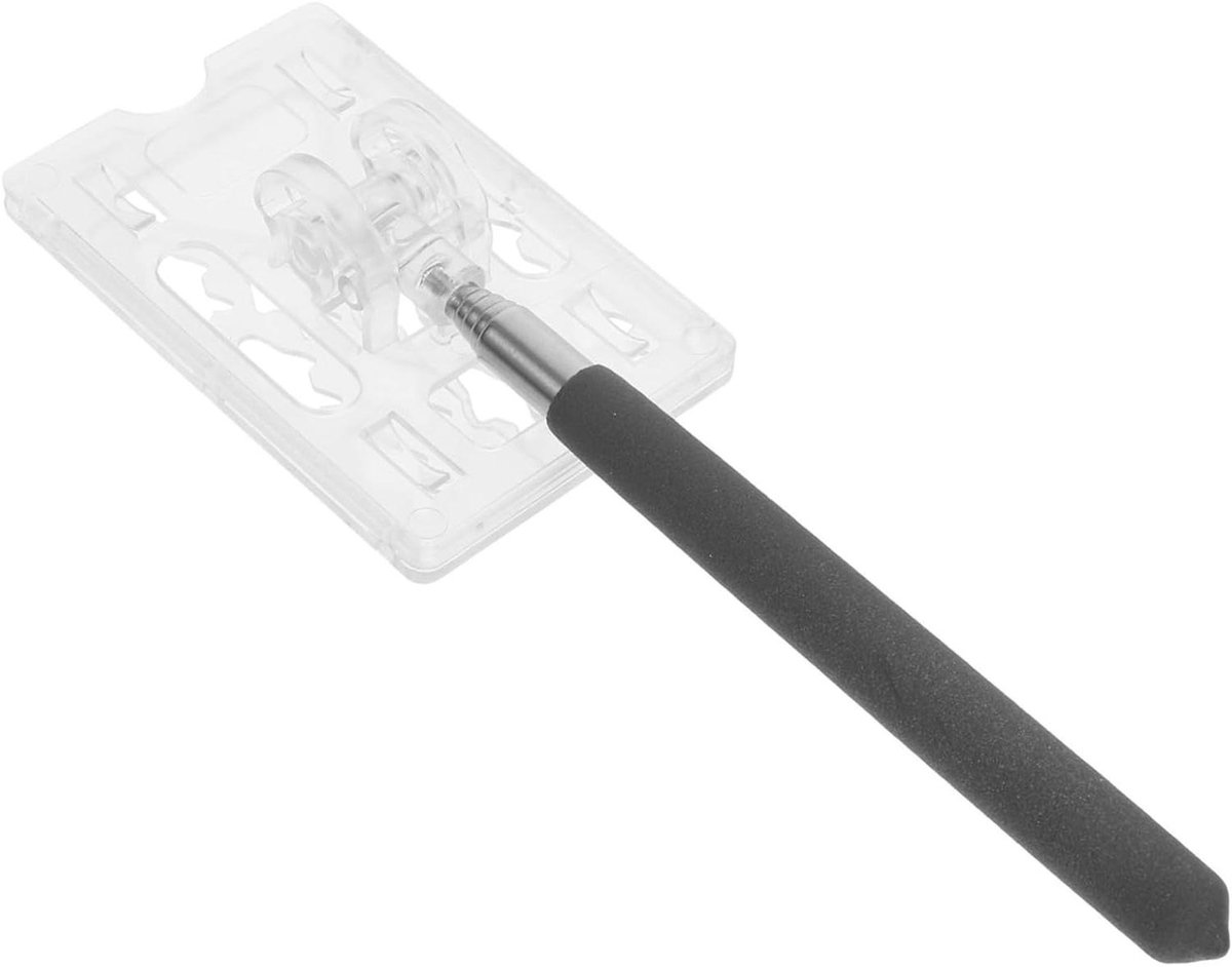 Parkeerkaart Houder - Tol Stok Houder - Betaalkaart Tonen - Telescopische Stang - 61 cm - Transparant