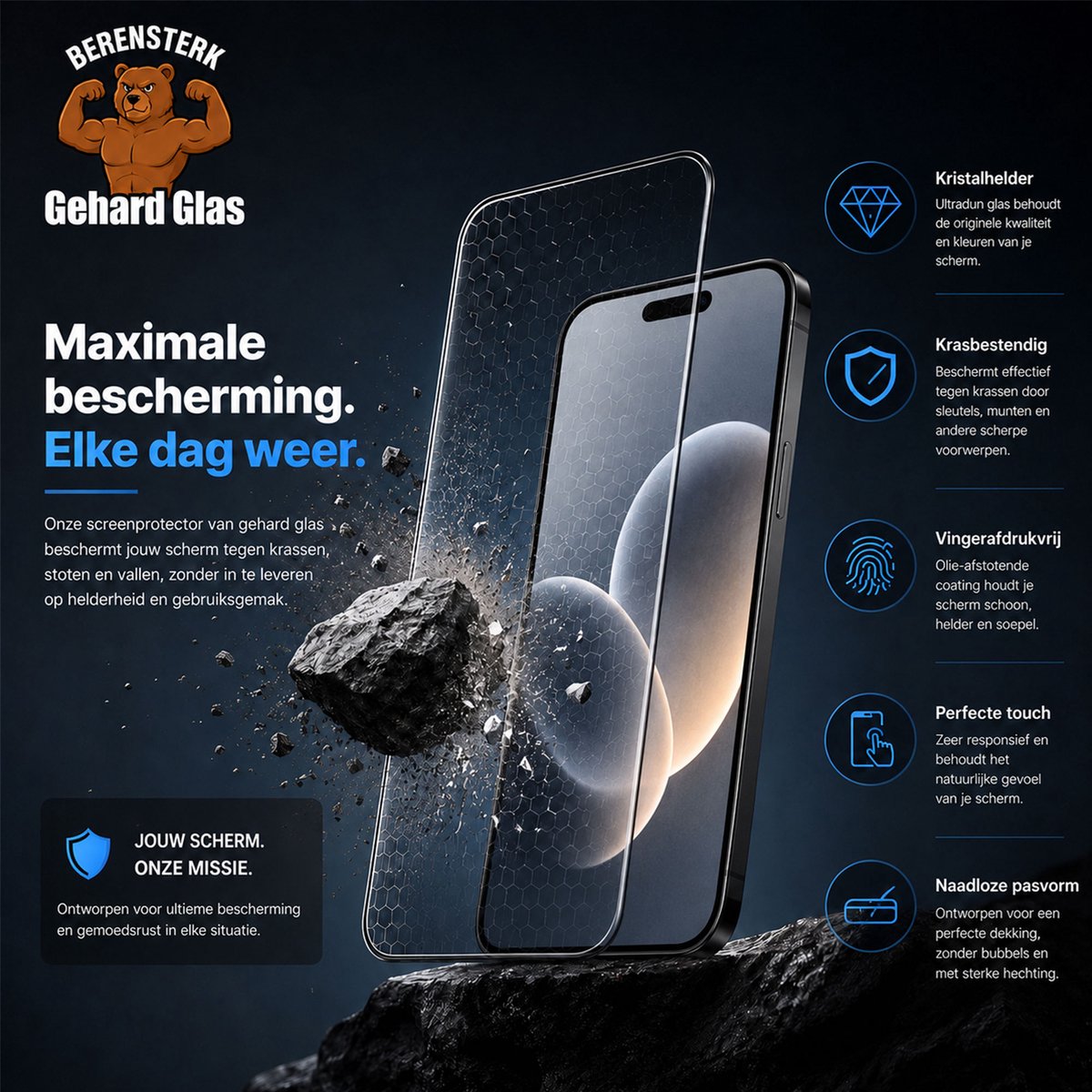 2x Screenprotector geschikt voor OPPO Reno 16 5G / Reno 16 Pro 5G - Volledige Dekking - Gehard Glas geschikt voor OPPO Reno 16 5G / Reno 16 Pro 5G
