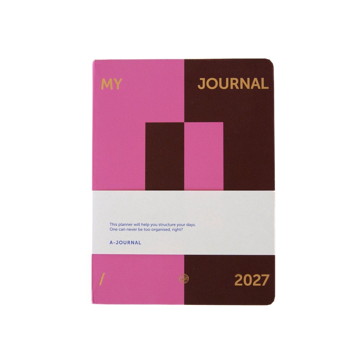 My Journal Agenda 2027 - Modernist Roze Bordeaux
