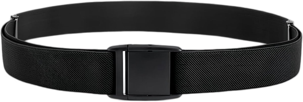 Elastische riem voor dames, verstelbaar en onzichtbaar, ideaal voor jeans en kostuums, 140 cm, beige en zwart