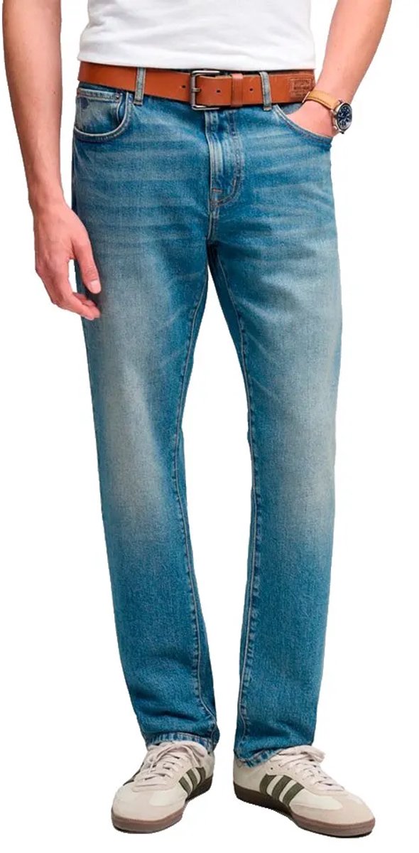 Superdry Vintage Slim Straight Fit Spijkerbroek Blauw 33 / 32 Man
