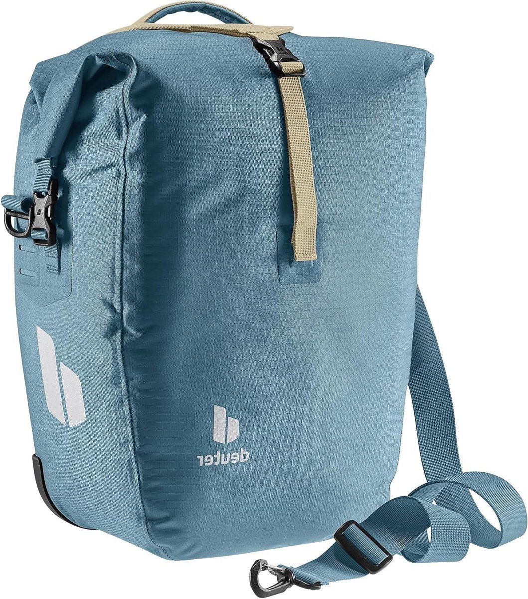Fiets achtertas - Bagagedragertas waterdicht - Fietstochten organiseren - PFAS-vrije waterafstotende coating - 20+5 Liter - Blauw