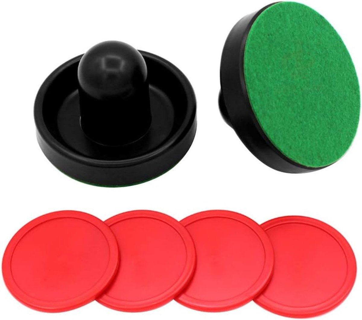 Air Hockey Paddles met Hoge Impactbestendigheid, Comfortabele Grip voor Gezinsplezier, Geschikt voor Standaard Tafelspellen