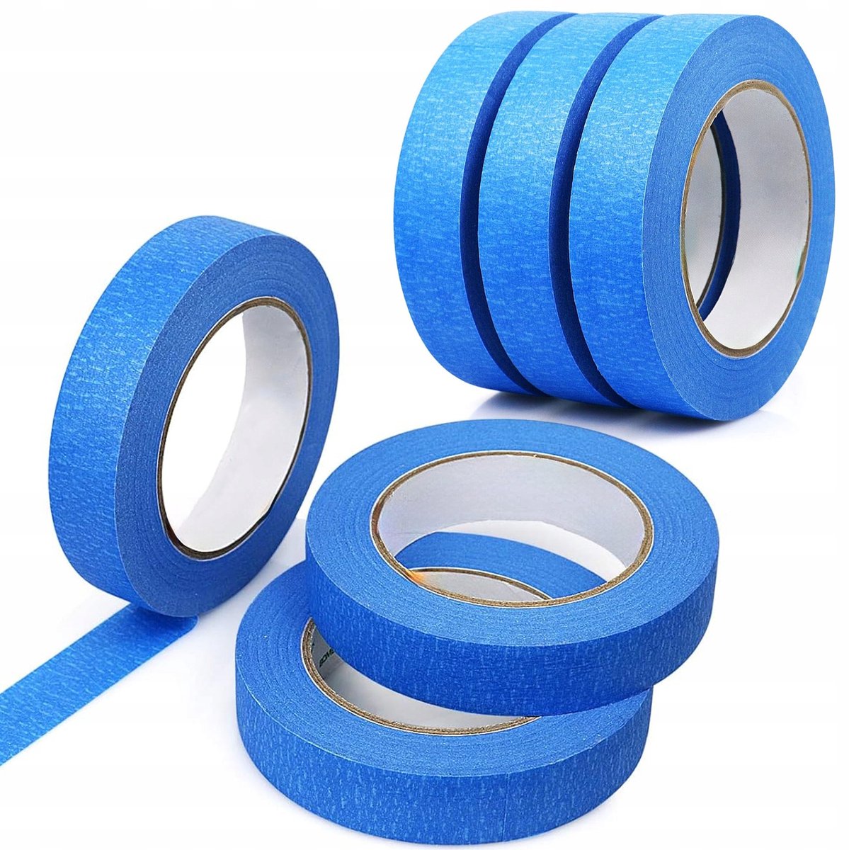 Rosfix Schilderstape 40 Mm X 50 M - Professionele Afplaktape - Kreppapier Acryllijm - Voor Ramen